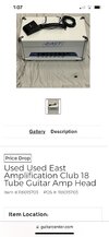 Used Used East Amplification Club 18 Tube Guitar Amp Head  Guitar Center.jpg