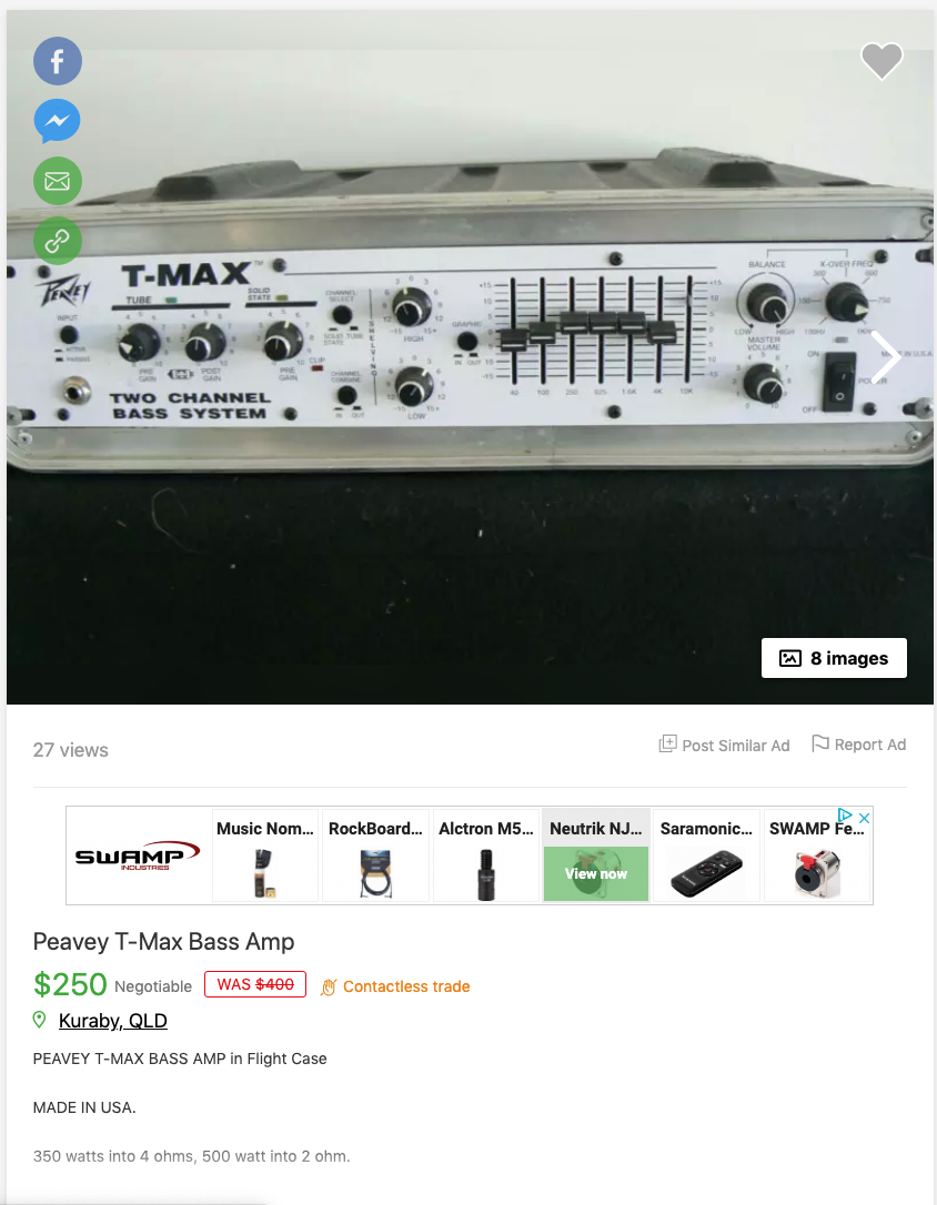 Peavey T-Max | The Tone Rooms