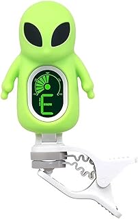Tuners Tuner Clip-On Tuner Cartoon Alien Guitar Tuner LCD Display for Guitar Chromatic Bass Ukulele Violin for Acoustic Gu...