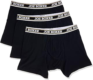 Joe Boxer Mens 3 Pack Stretch Boxer Brief 90/10 Boxer Briefs