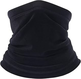 B BINMEFVN Polar Fleece Neck Warmer - Windproof Winter Neck Gaiter Cold Weather Face Mask for Men Women - 1 Pack